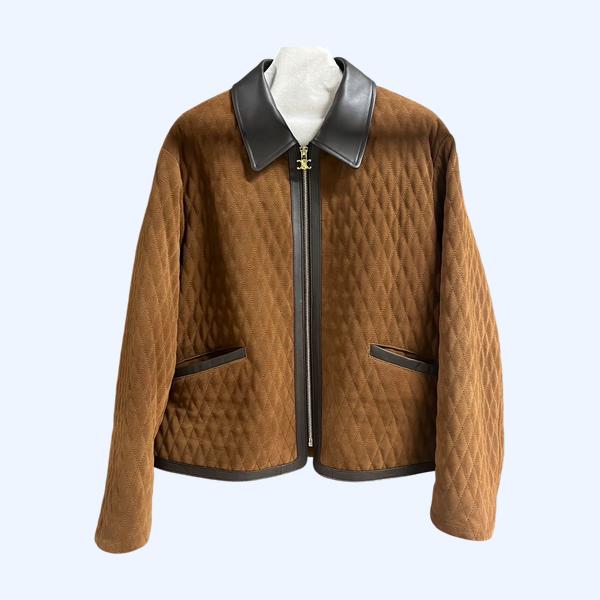 셀린느 레트스웨이드 코튼 재킷