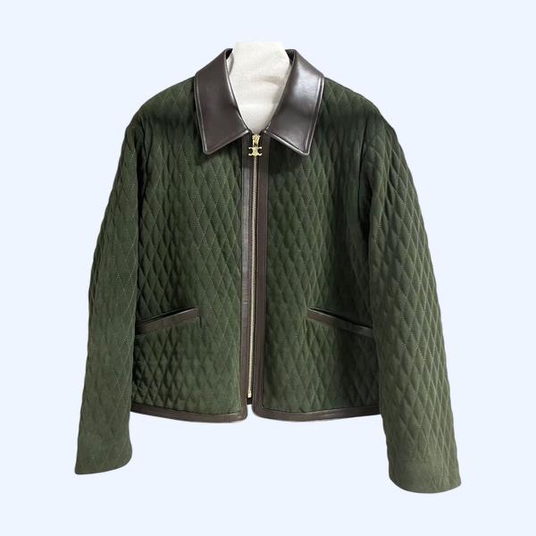 셀린느 레트스웨이드 코튼 재킷