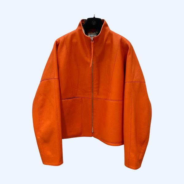 에르메스 탑 페블 램스킨 재킷