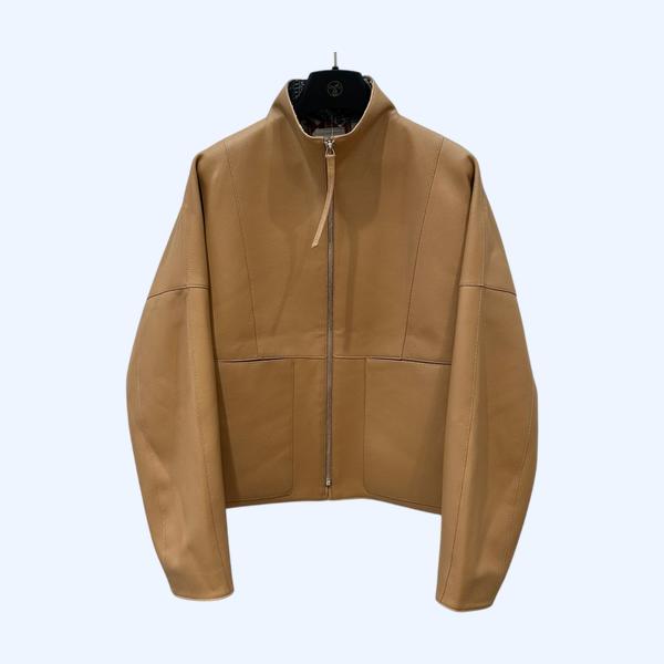 에르메스 탑 페블 램스킨 재킷