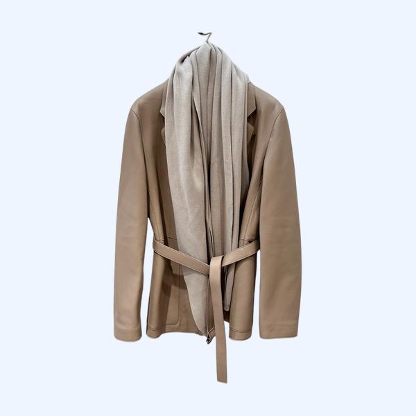 에르메스 페블 양가죽 수트 재킷