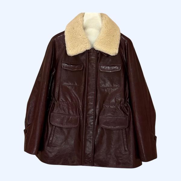 LP  퍼 가죽 재킷