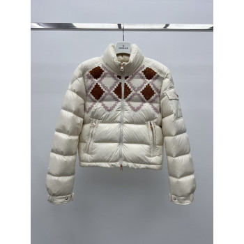 몽클레어 브레이디드 롬버스 패치워크 다운 재킷