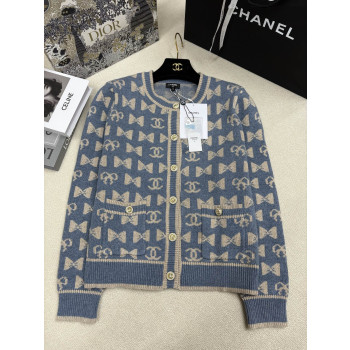 샤넬 니트 크루넥 카디건