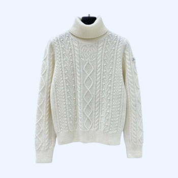 샤넬 핫 다이아몬드 암밴드 터틀넥 탑