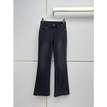 샤넬 자수 데님팬츠