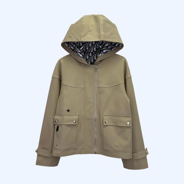 디올 자수 후드자켓