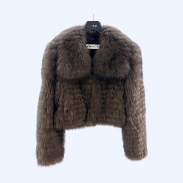 디올 줄무늬  폭스재킷