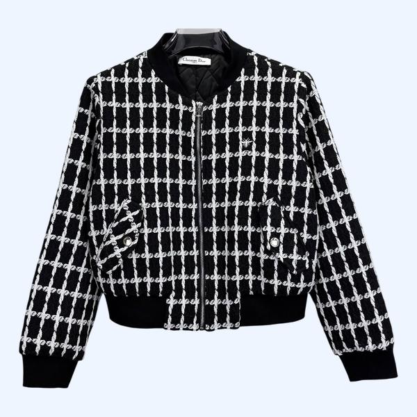 디올 플레드 재킷