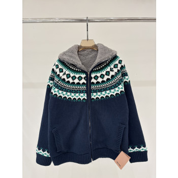 미우미우 라팔 레터 아일랜드 니트재킷