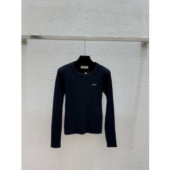 미우미우 심플 라운드넥 니트