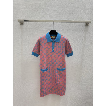 구찌 레터 라운드 원피스