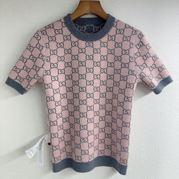 구찌 시리즈 리버서블 아운드넥 풀오버 니트