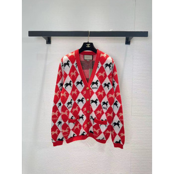 구찌 앤틱 풀 칼라 가디건