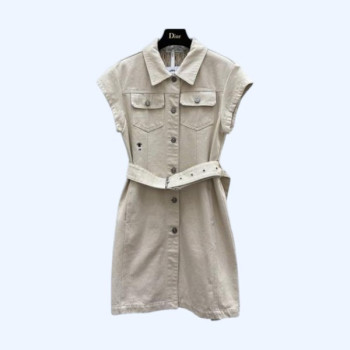 [ Dior ] 디올 데님 카라 원피스