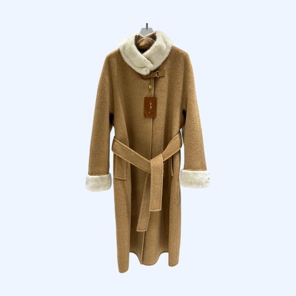 로로피아나 스탠드업 밍크 코트