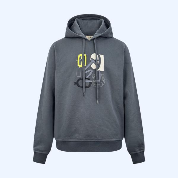 에르메스 가죽 후드 스웨트 제킷