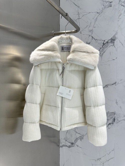 BC 밍크 캐시미어 니트 다운 재킷