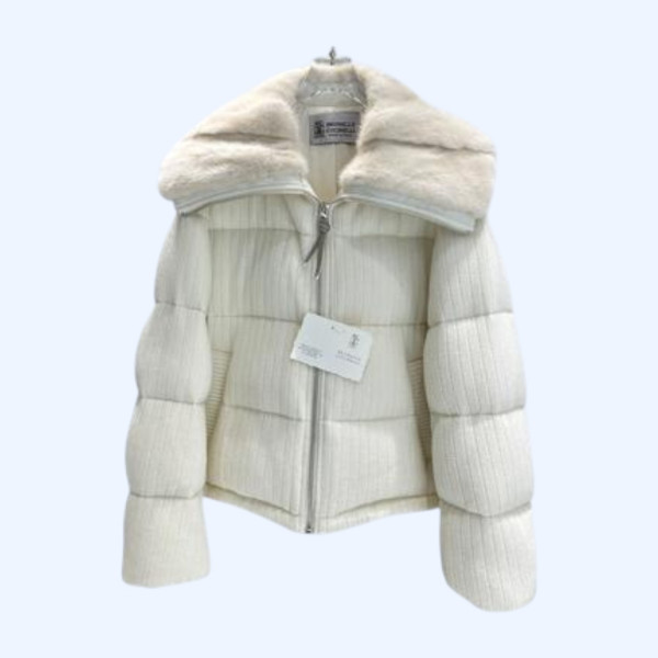 BC 밍크 캐시미어 니트 다운 재킷