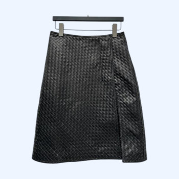 BV 해비디튜 우븐 슬림핏 힘업 롱 스커트