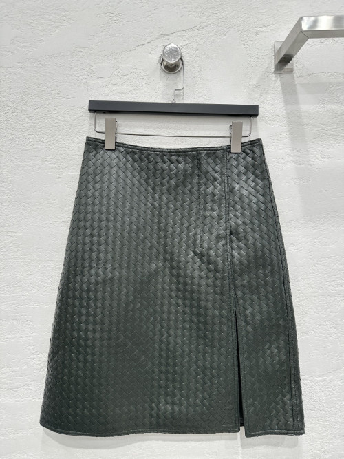 BV 해비디튜 우븐 슬림핏 힘업 롱 스커트