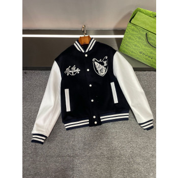 LV 스플라이싱 야구 재킷