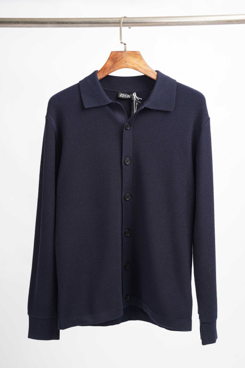 제냐 울 버튼 가디건