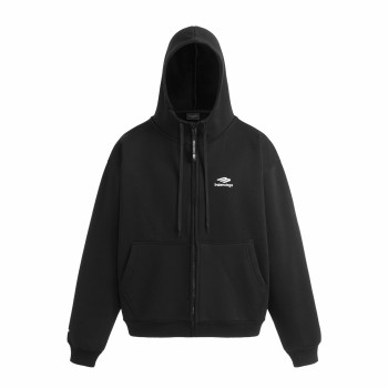 발렌시아가 벨벳 후드 셔츠