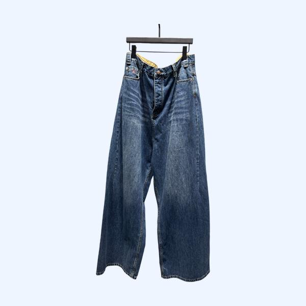 발렌시가 유니트 스포츠 자수 청바지