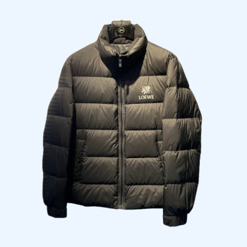 로에베 로고 지퍼 다운 재킷