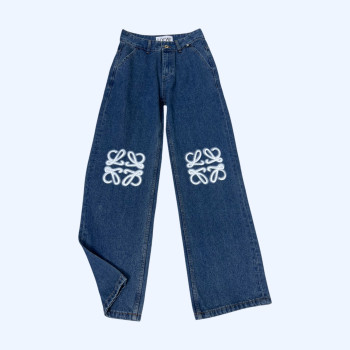 로에베 로고 데님 팬츠