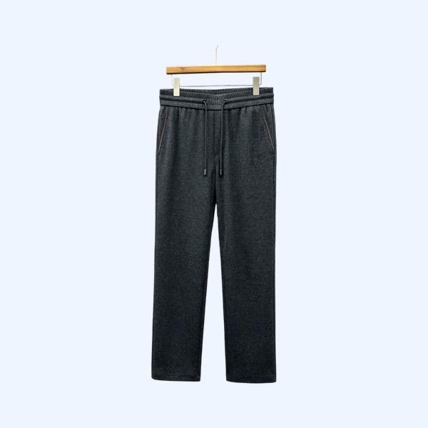 LP 체크 무늬 울 팬츠