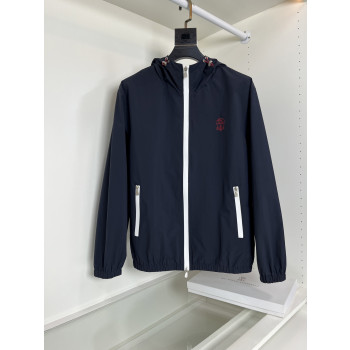 BC 플래킹 지퍼 후드 재킷