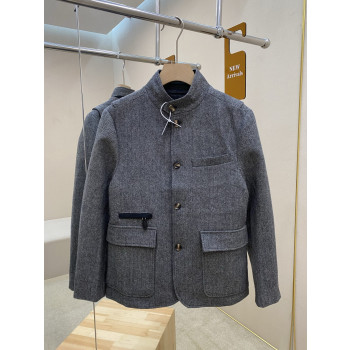 벨루티 헤링본 울 재킷