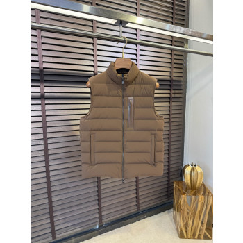 몽클레어 컬러 후드 다운 베스트