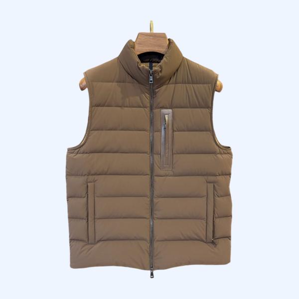 몽클레어 컬러 후드 다운 베스트