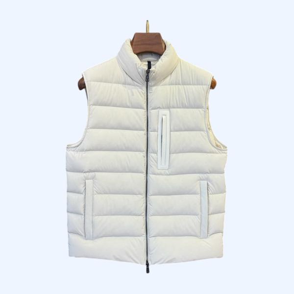 몽클레어 컬러 후드 다운 베스트