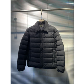 LV 라펠 로고 다운 재킷