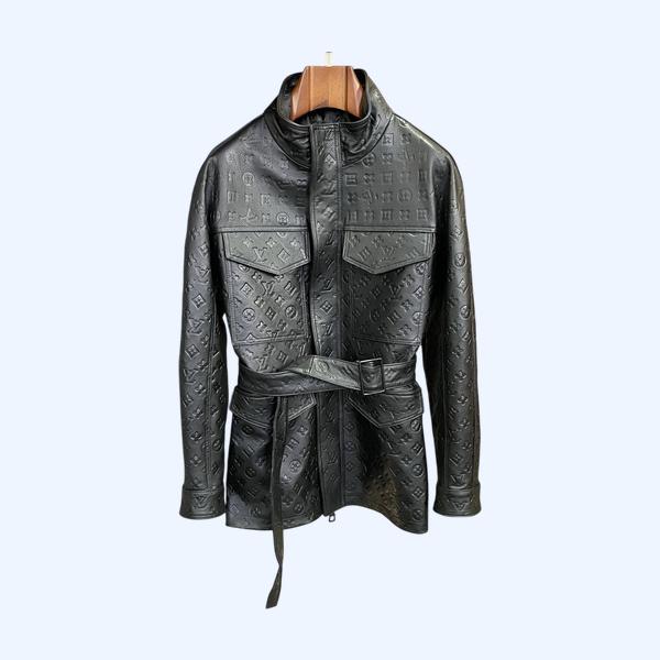 LV 럭셔리 가죽코트