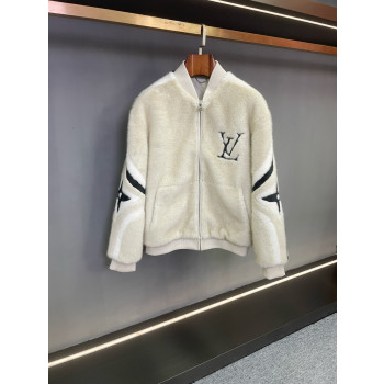 LV 밍크 벨벳 베이스볼 재킷