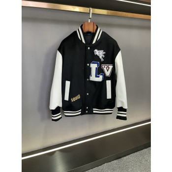LV 스플라이싱 야구 재킷