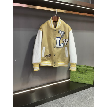 LV 스플라이싱 야구 재킷