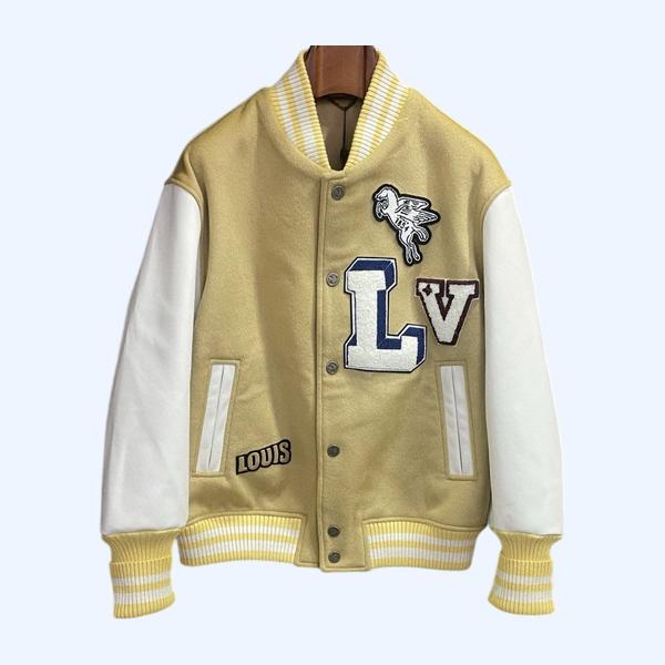 LV 스플라이싱 야구 재킷