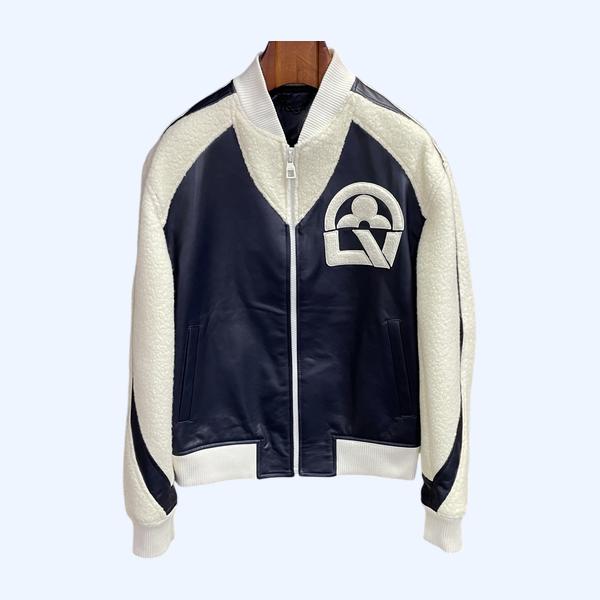 LV 울 패치워크 재킷