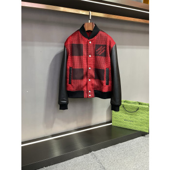 LV 체커보드 캐시미어 야구 자켓