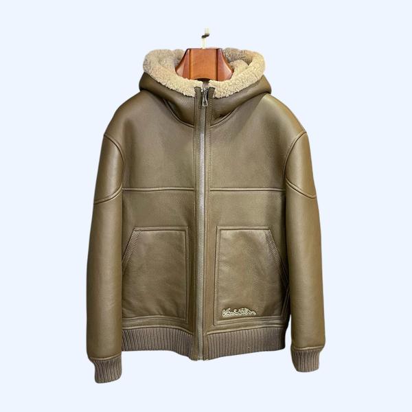 LV 퍼 올인원 후드 리버서블 재킷