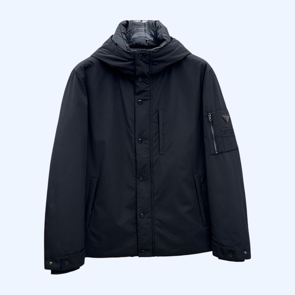 프라다 후드 다운재킷