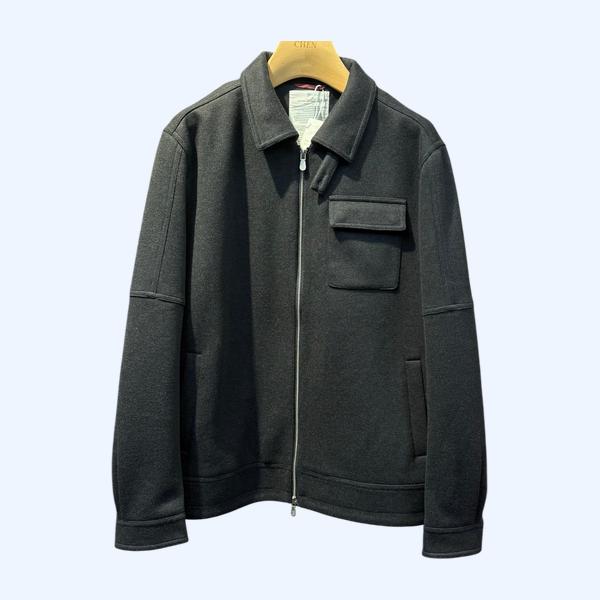 BC 라펠 울 재킷