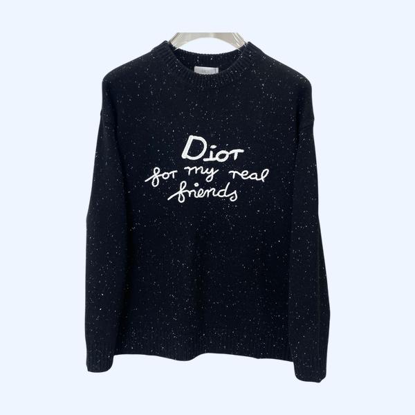 디올 로고 니트 스웨터