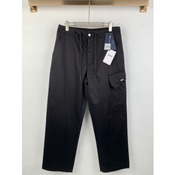 디올 코튼 혼방 트윌 카고 팬츠